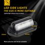 Truck Side Marker Lights 6 LED Bulbs 12V 24V For SUV Truck Trailer Van Tag Step Lamp Motorcycle Signal Lamp Universal Image 3