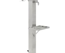Garden Water Column Stainless Steel Square 95 cm