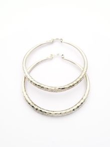 925 Sterling Silver Large Hoop Earrings