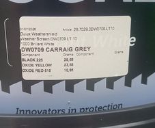 Two Large Sealed Buckets of WeatherScreen Grey Exterior Masonry Paint in Carraig Grey