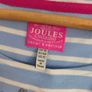 UK16, Joules Riva Sleeveless Jersey Dress Blue & White Stripe with Floral Detail Image 4