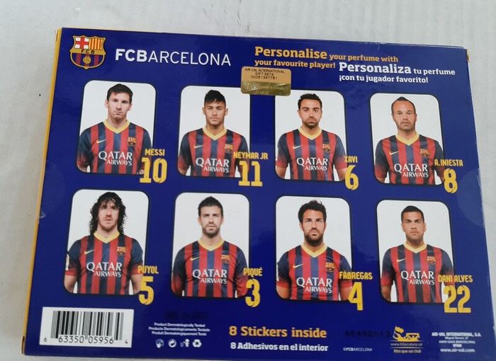 Aftershave set collectable with 8 free stickers