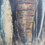 Signed original Large Vintage Impasto Elephant Painting Image 3