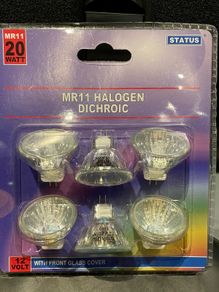 12volt ,  20w dichromatic halogen bulb pack of 6