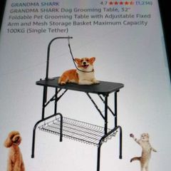 Grooming table grandma shark brand