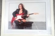 Framed photo of Busker on the underground