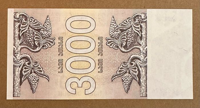 Georgia 3000 Lari 1993 Banknote