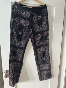 Sandro 100% silk palazzo trousers