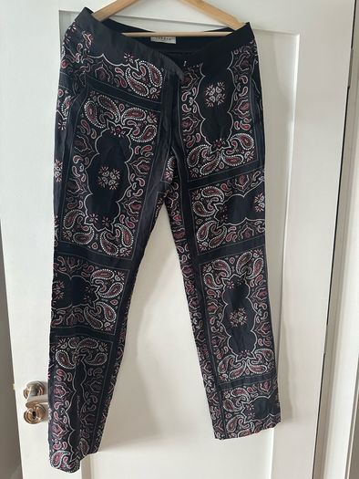 Sandro 100% silk palazzo trousers