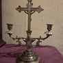 Catholic Sick Call Crucifix Candelabra Image 7
