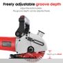 BRAND NEW EU Stock Wall Groove Cutting Machine 4000W 6500RPM Electric Wall Chaser 5x133mm Saw Blades Slot Brick Concrete Granite Marble Image 3