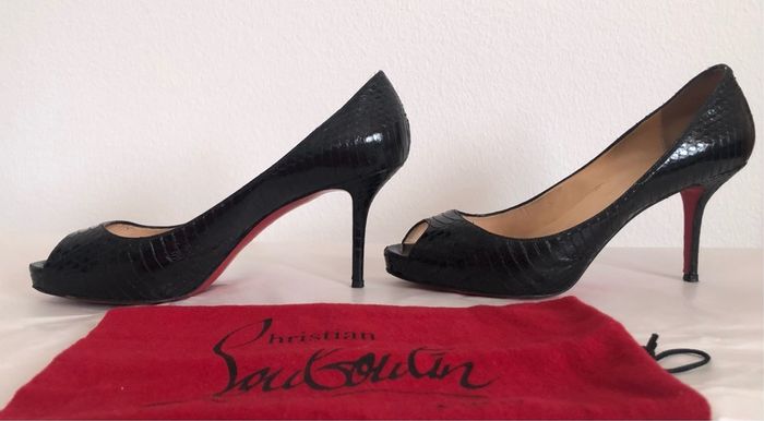 Christian Louboutin peep toe heels - UK size 6.5