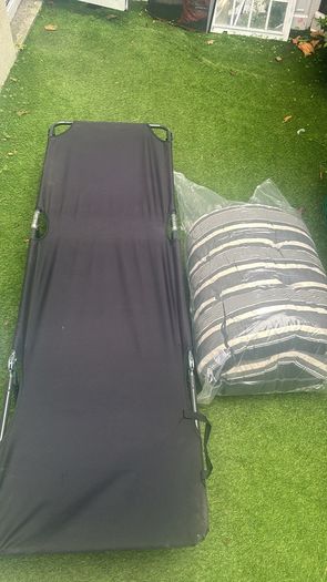 sun lounger and cushion