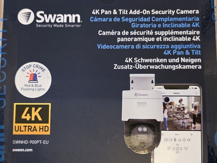 Swann SWNHD-900PT-EU 4K Pan-Tilt Add-On Outdoor Camera