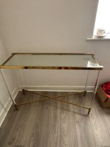 Gold Console Table