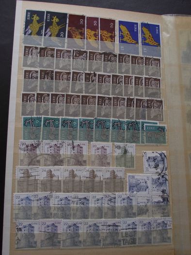 An album with Irish stamps. Reminder with duplications