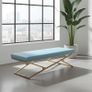 Metal-Framed Bench 160x40cm Gold Frame Eco leather Super Long Image 6