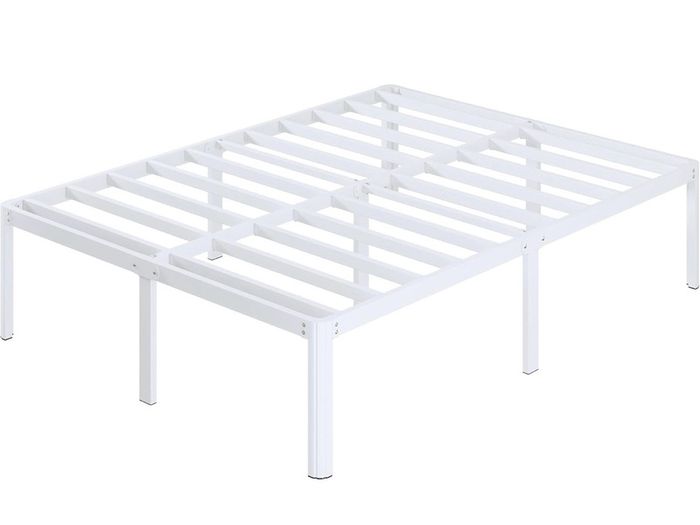 Super King Bed Frame 46 cm High with Rounded Corners, Heavy Duty Metal Bed Frames 6ft