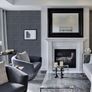 Washed Panel Wallpaper - Faux Paneling Effect - Visible Wood Grain Effect - Easy to Install - Paste The Paper - Feature Wall or Full Room Very On-Trend (MULTIPLE COLOURS) Image 5