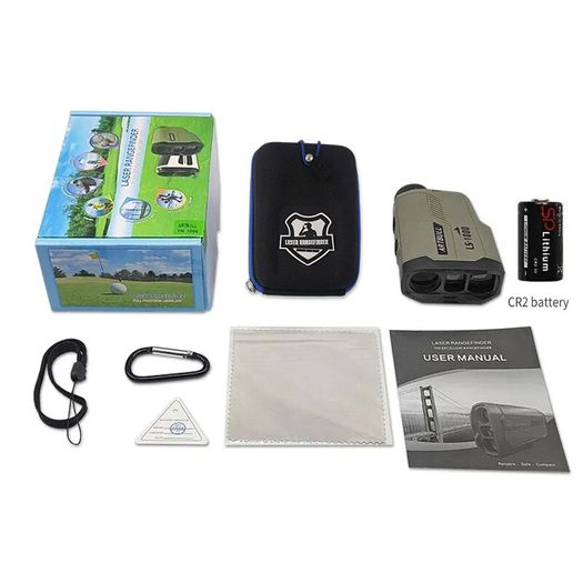 Golf Laser Rangefinder 650M Telescope with Flag-Lock Slope Pin Distance Meter for Hunting Monocular