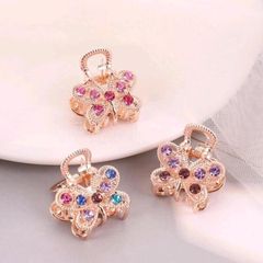 3pcs Rhinestone Butterfly Hair Claw