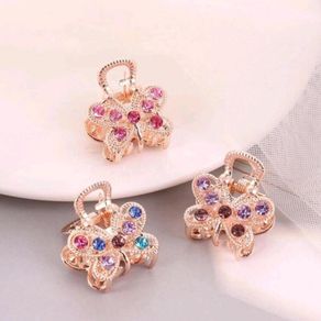 3pcs Rhinestone Butterfly Hair Claw
