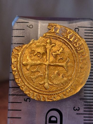 1507 Hammered French Gold Ecu with Porcupine, Louis XII.