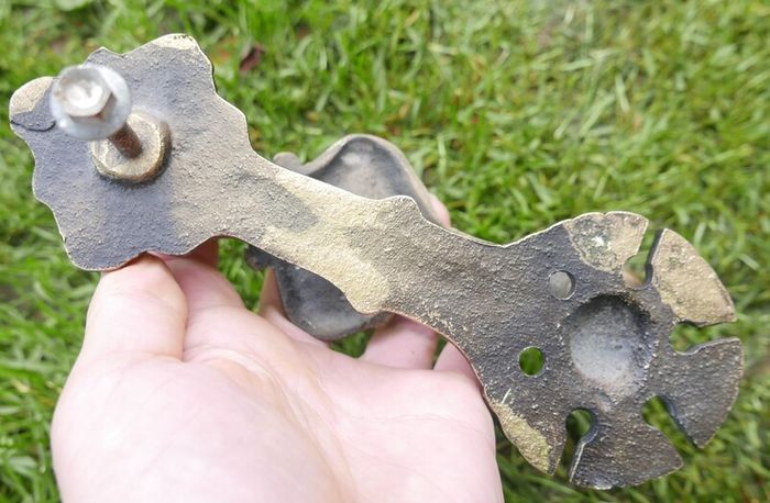 Victorian Heavy Door Brace Set - Letter Plate set  Brass Lion Face  Centre Knob Brass Door Knocker and Letter plate