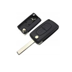 Replacement Car Remote Key Fob Shell For Peugeot / Citroen (2 buttons / CE0536)