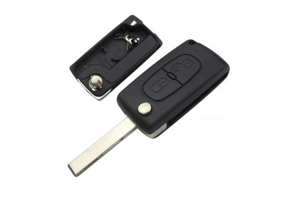 Replacement Car Remote Key Fob Shell For Peugeot / Citroen (2 buttons / CE0536)