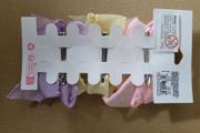 Pastel colors 3 piece set hair bow/clips