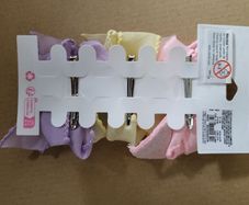 Pastel colors 3 piece set hair bow/clips