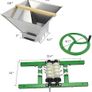 7L Stainless Steel Manual Juicer Grinder, Fruit Scratter Pulper for Wine and Cider Pressing Image 2