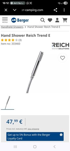hand shower head