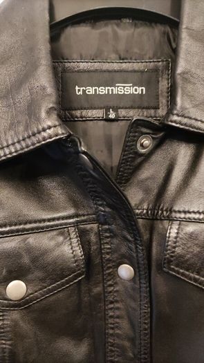 Black genuine leather jacket