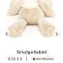 New JELLYCAT Medium Smudge Rabbit Image 3