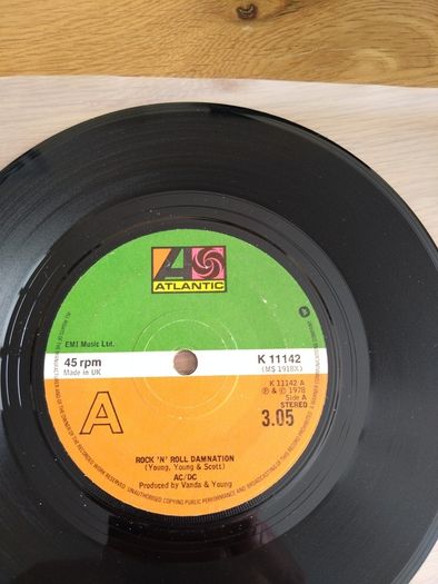 AC/DC Rock n Roll Damnation 7" UK Picture Sleeve