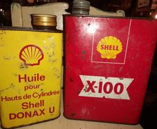 Shell Oil Cans