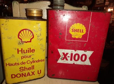 Shell Oil Cans