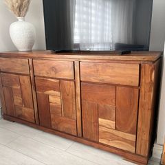 wood sideboard