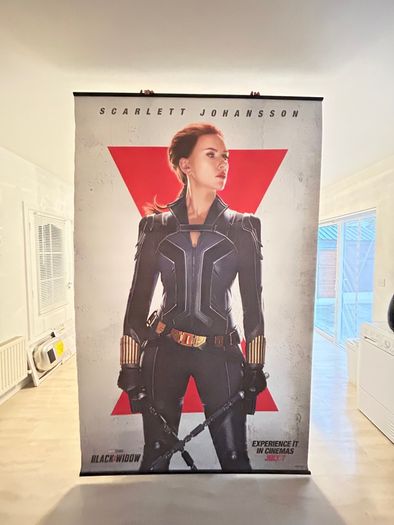 Black widow cinema movie poster 8ft x 5ft