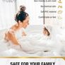 HITSLAM Non Slip Bath Mat for Tub 101 x 40 cm Clear Shower Mat - Brand New Image 4