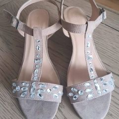 Heavenly Soles Jeweled Wedges