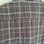 mens MASSIMO DUTTI check shirt brown tartan 100% cotton Size XXL double extra large Image 9