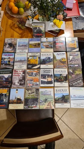Railway - Themed Dvds Featuring Various Documentaries. Including Titles  Such As "the Last Logging Road" And The Manchester Shop Canal".