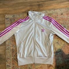 Adidas Originals Grey & Purple Track Jacket Size M