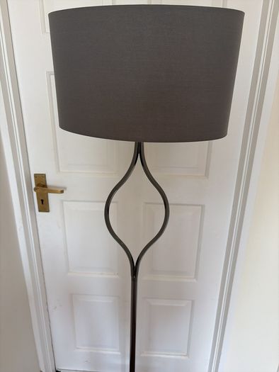Grey floor lamp
