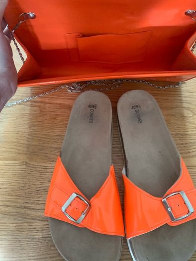 orange flip flop