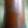 WW1 US Army M1892 field trumpet (bugle) dated 1915 and maker marked "JW York & Sons, Grand Rapids, Michigan, USA". Complete with mouthpeice. Image 9