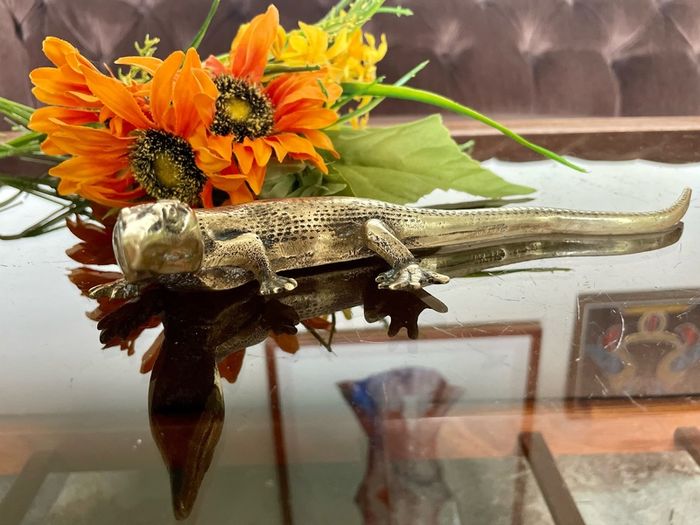 Peerage Brass Lizard Post War 1950s 25 cm
